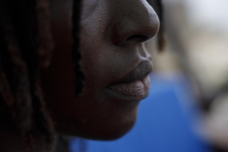 Efua, a 25-year-old fashion designer and single mother in Ghana who became pregnant in 2023, poses for a photo in Accra, Ghana, Tuesday, March 19, 2024. Efua sought an abortion at a health clinic but worried the procedure might be illegal. More than 20 countries across Africa have loosened restrictions on abortion in recent years, but experts say that like Efua, many women probably don't realize they are entitled to a legal abortion. Efua spoke to the AP on condition that only her middle name be used, for fear of reprisals from the growing anti-abortion movement in her country. (AP Photo/Misper Apawu)