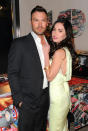 <b>Megan Fox & Brian Austin Green</b><br>One long engagement and another short one: Megan Fox, 25, and Brian Austin Green, 38, have been together since 2004. They were engaged in 2006, broke it off in 2009, became engaged again in June, 2010, and got married in that same month. <a href="http://omg.yahoo.com/blogs/goddess/megan-fox-pregnant-185752198.html" data-ylk="slk:The couple is said to be;elm:context_link;itc:0;sec:content-canvas;outcm:mb_qualified_link;_E:mb_qualified_link;ct:story;" class="link  yahoo-link">The couple is said to be</a><span> expecting their first child.</span>