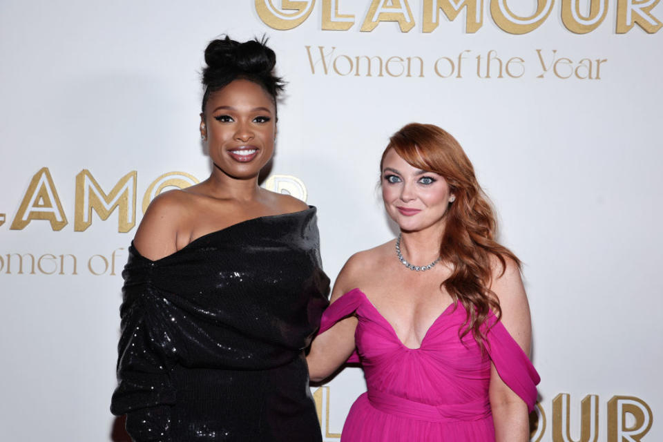 NEW YORK, NEW YORK - NOVEMBER 01: Jennifer Hudson and Samantha Barry attend as Glamour celebrates the 2022 Women of the Year Awards on November 01, 2022 in New York City. (Photo by Jamie McCarthy/Getty Images for Glamour)