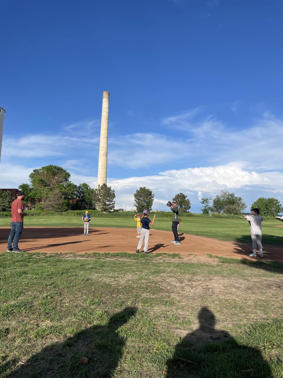 The author's son's baseball practice