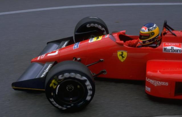 Michele Alboreto of Italy in action in his Scuderia Ferrari during the 1987 Monaco Grand Prix at the Monte Carlo circuit in Monaco. Alboreto finished in third place.