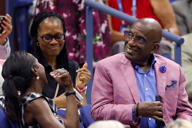 <p> Sarah Stier/Getty</p> Al Roker at the 2023 US Open women's final