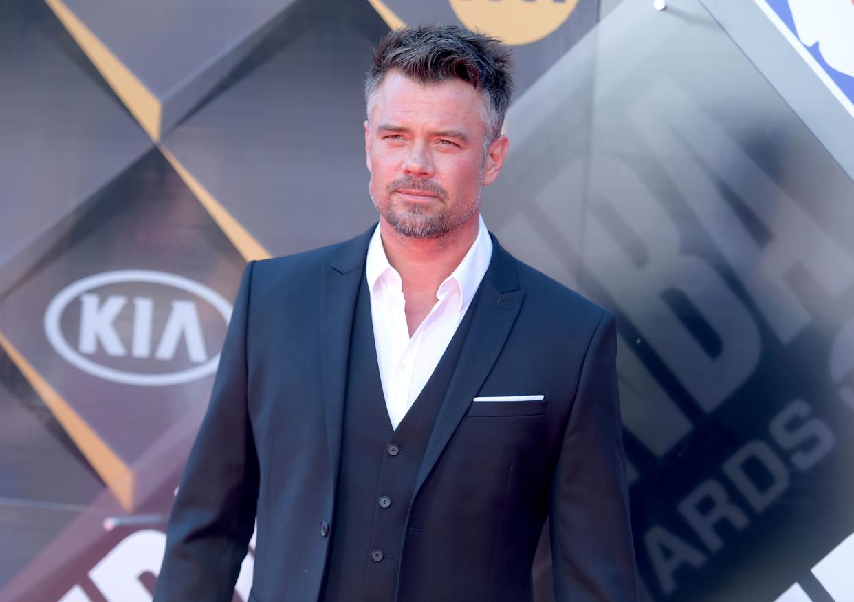 Josh Duhamel arrives at the NBA Awards.