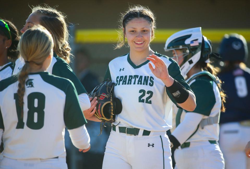 St. Mark's Carly Maxton made the All-Catholic Conference first team as a pitcher.