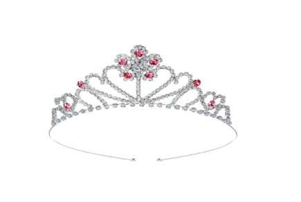 Yaomiao Children’s Rhinestone Silver Tiaras