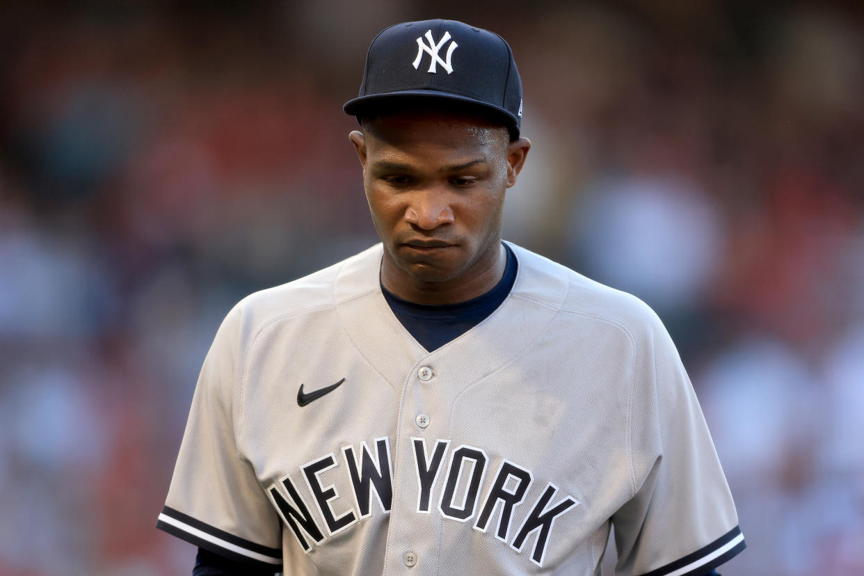 Domingo Germán elected free agency after the Yankees wanted to outright him to the minors. (Photo by Sean M. Haffey/Getty Images)