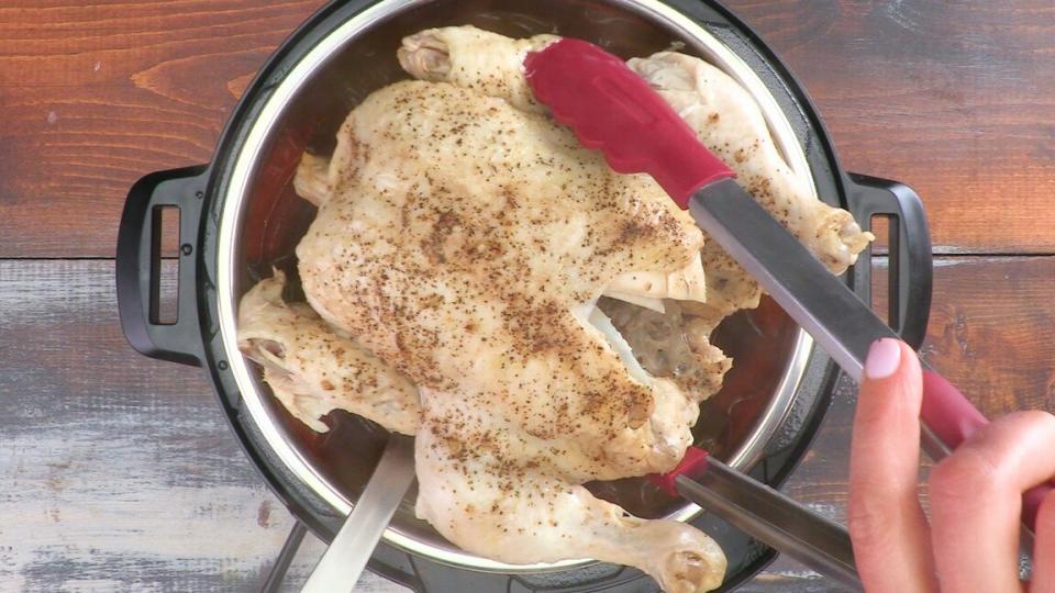 Simple Pressure Cooker Whole Chicken