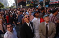 Getty photographer Spencer Platt's picture of a crowd in Lower Manhattan watching the twin towers burn captures, in one instant, the profound disbelief that held sway in the city and around the world -- a disbelief that inevitably turned to mingled rage, grief, and fear as the scale and the nature of the attack on the country gradually became clear. Here, in a sense, is a portrait of the terrorists' true target: young and old, men and women, civilians of countless races and, no doubt, countless creeds who were, mysteriously, spared, only to bear witness. <br><br>(Photo: Spencer Platt/Getty Images)<br><br>For the full photo collection, go to <a href="http://www.life.com/gallery/59971/911-the-25-most-powerful-photos#index/0" rel="nofollow noopener" target="_blank" data-ylk="slk:LIFE.com;elm:context_link;itc:0;sec:content-canvas" class="link ">LIFE.com</a>