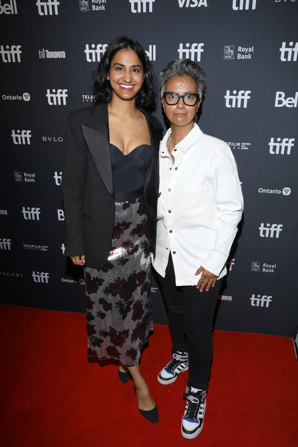 TORONTO, ONTARIO - AUGUST 17: (L-R) Amrit Kaur and Fawzia Mirza attend the 2023 Toronto International Film Festival press event at TIFF Bell Lightbox on August 17, 2023 in Toronto, Ontario. (Photo by Jeremy Chan/Getty Images)