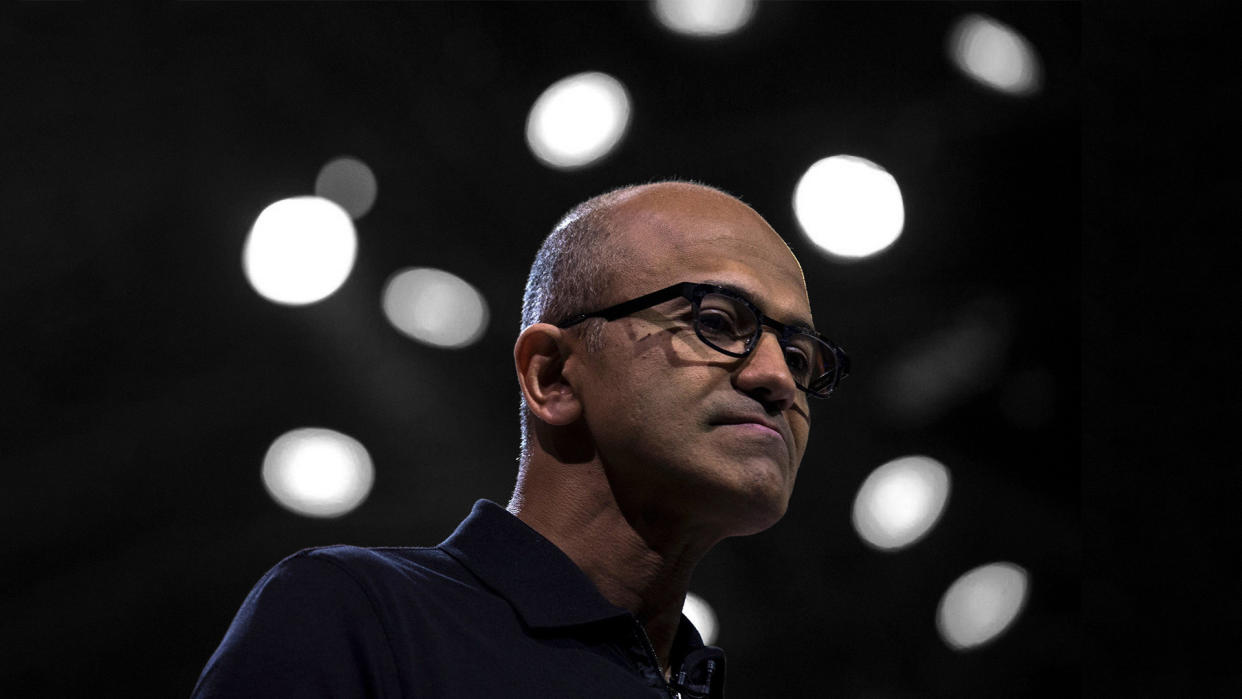  Satya Nadella Microsoft CEO . 