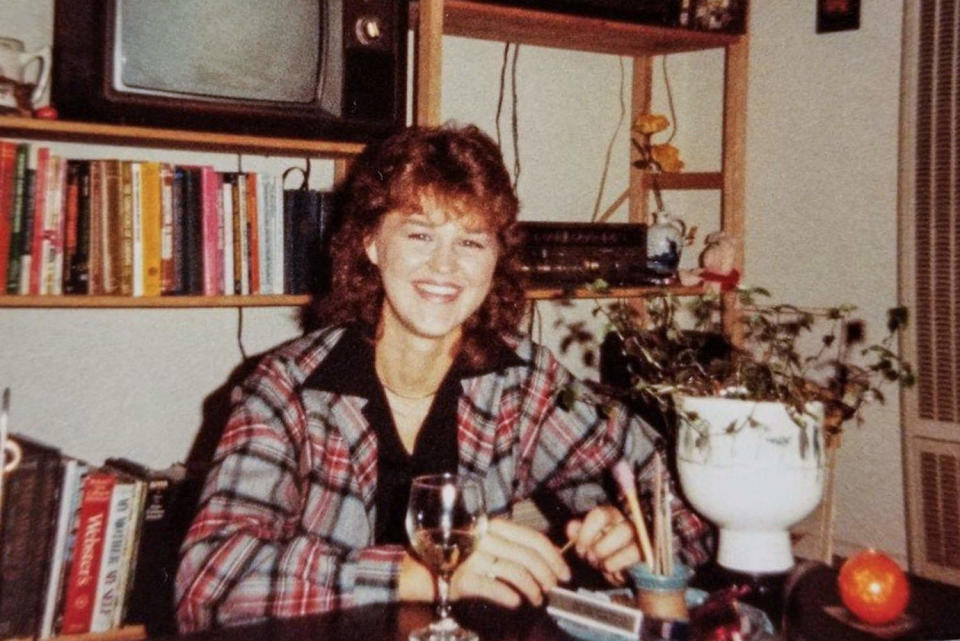 Sherri Rasmussen smiles in an archival photograph (Rasmussen family)