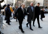 Film producer Harvey Weinstein arrives at New York Criminal Court for his sexual assault trial in the Manhattan borough of New York