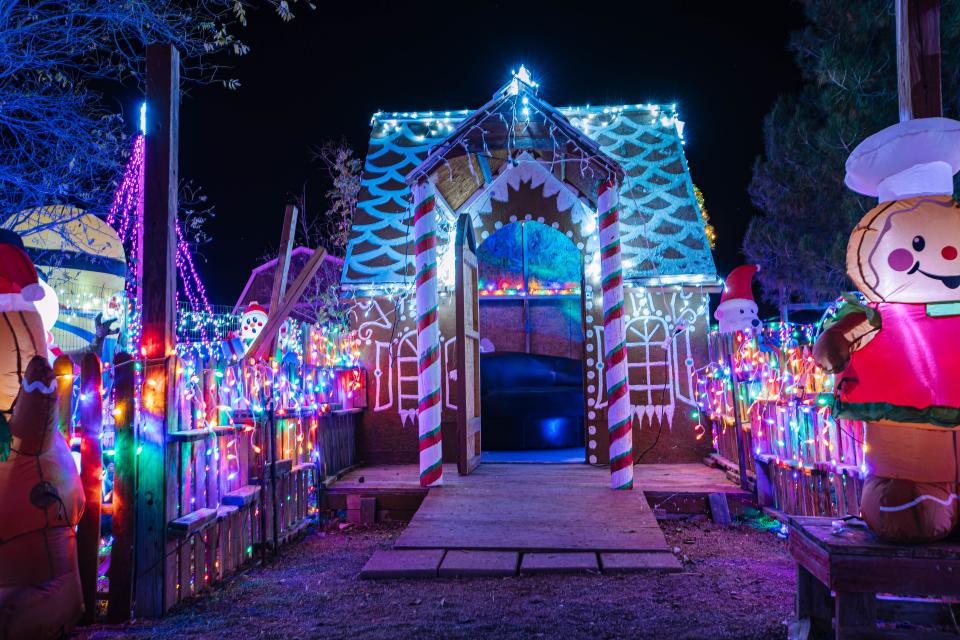 A home on Doña Ana Road adorns their house with Christmas lights and decorations in Las Cruces on Thursday, Dec. 3, 2021.