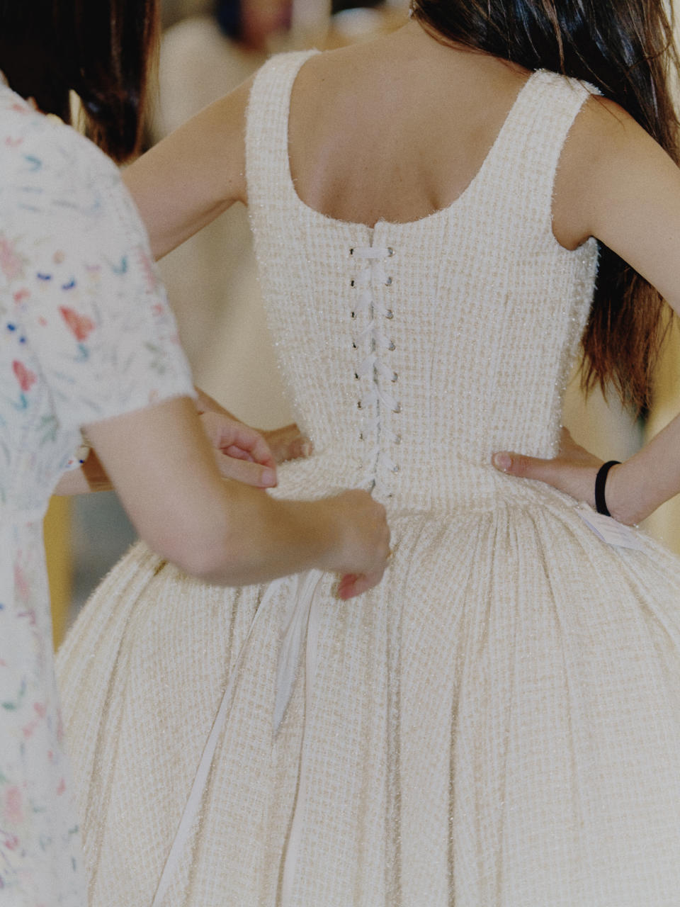 Maïwenn during fittings for "Jeanne du Barry"