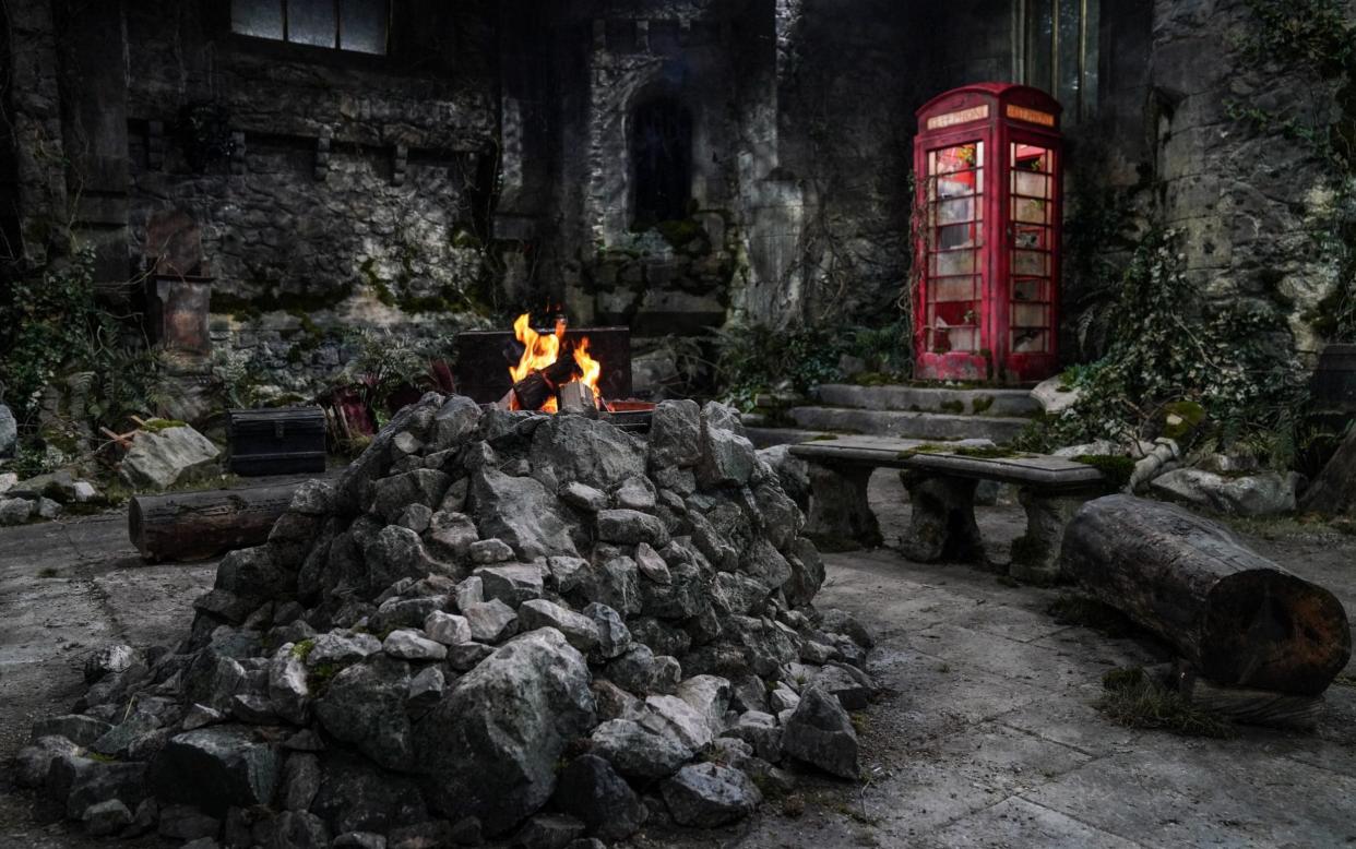 The set at Gwrych Castle doesn't look like the most inviting habitat - ITV