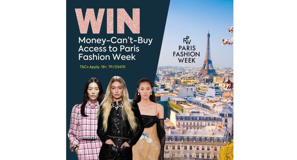 win a $45,000 trip to Paris Fashion Week 2024 