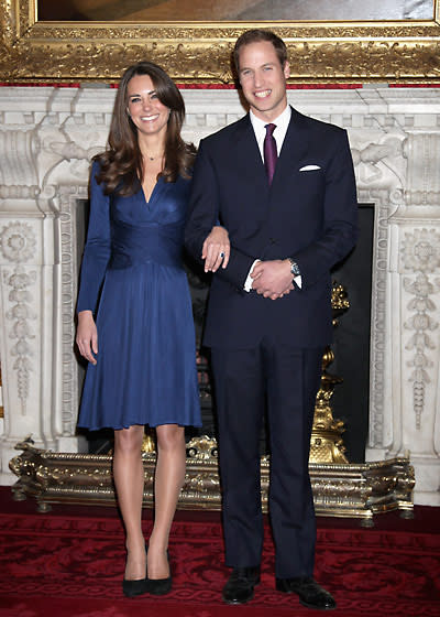 Duchess Catherine wore Issa to announce her engagement at St. James Palace, November 2010