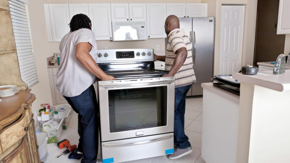 installing a stove