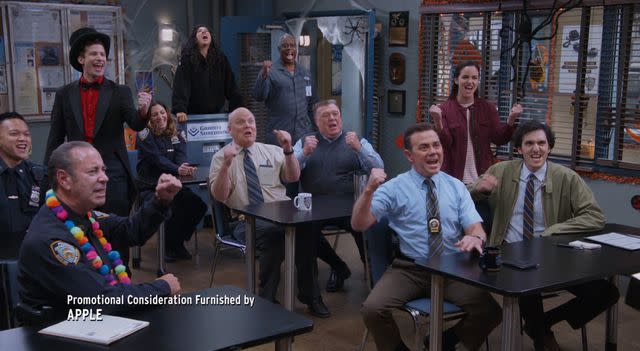 <p>NBC</p> The cast of 'Brooklyn Nine-Nine' in the finale, 'The Last Day'