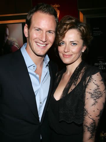 <p>Evan Agostini/Getty</p> Patrick Wilson and Dagmara Dominczyk attend the Warner Bros. film premiere of "The Phantom of the Opera" on December 12, 2004 in New York City.