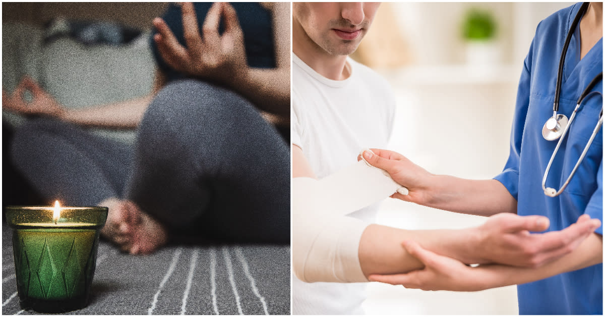 Self-healing (left) vs medical treatment. (PHOTOS: Getty Images)