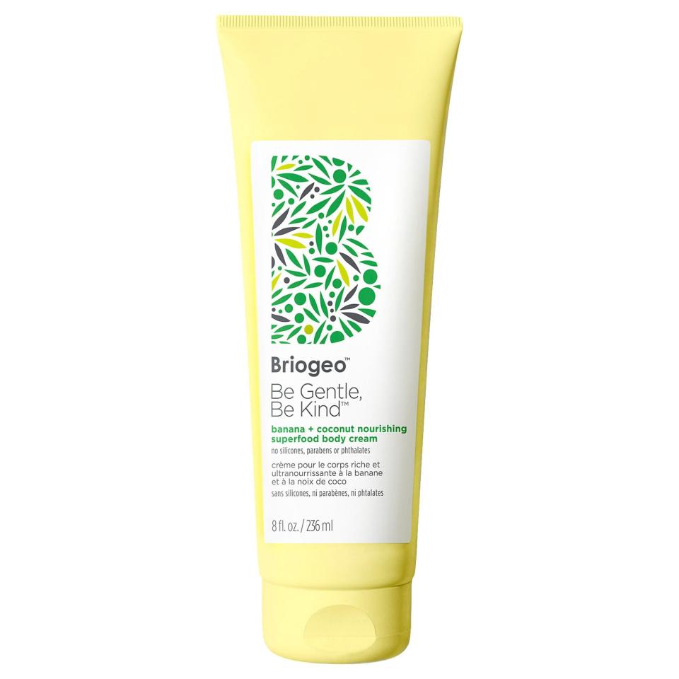 1) Briogeo Be Gentle Be Kind Banana + Coconut Nourishing Superfood Body Cream