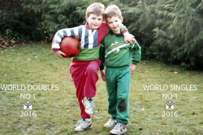 Jamie (l.) und Andy Murray sind die Nummer eins der Tennis-Welt (Foto: Twitter.com/JudyMurray)