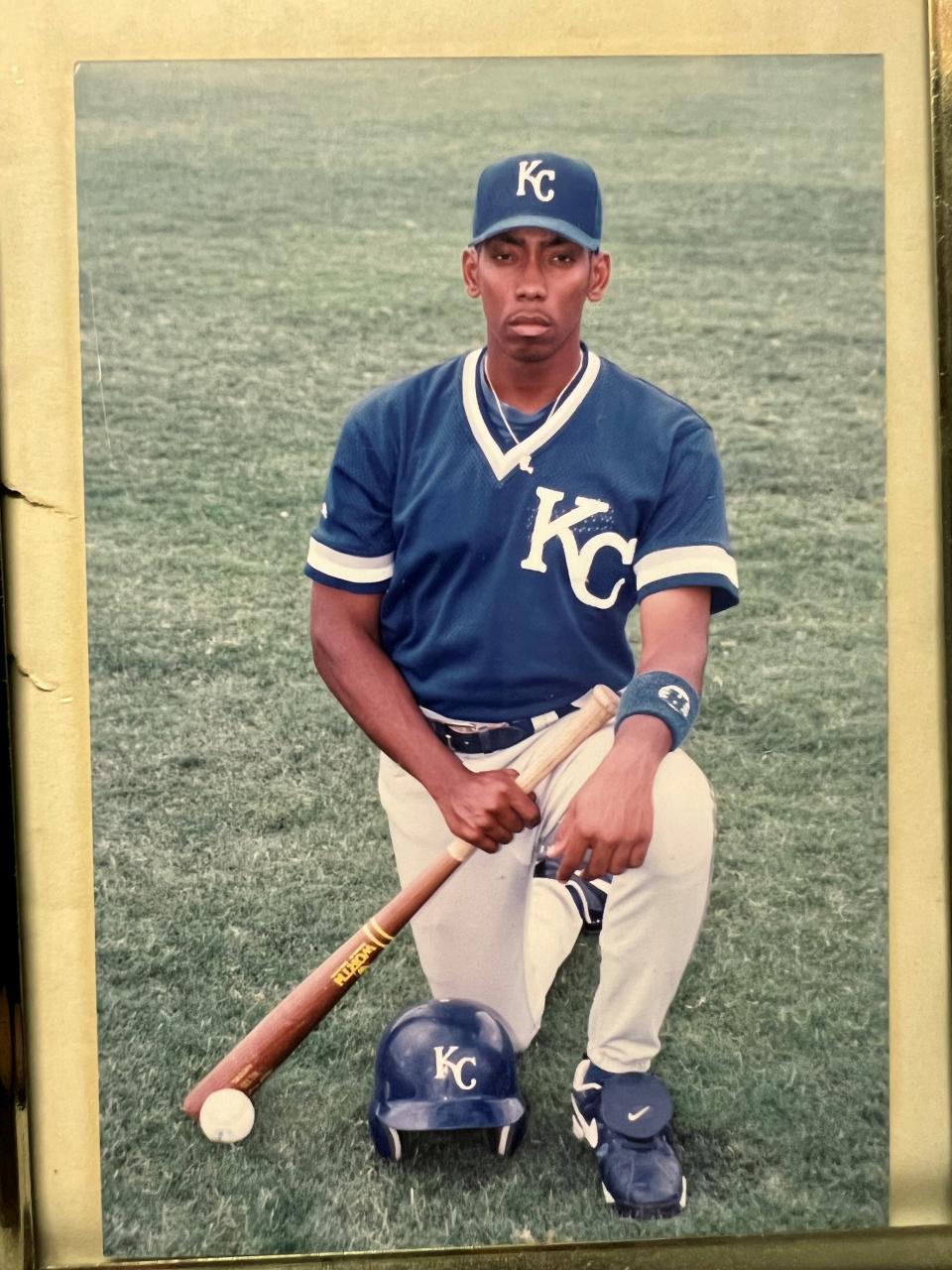 A mid 1990s picture of Chris Price from Lebanon, Tenn., during his two seasons in the minor league system for the Kansas City Royals
