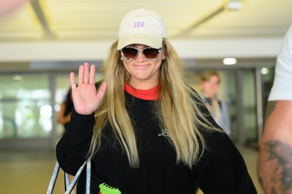 jamie lynn spears arrives in australia for i'm a celebrity