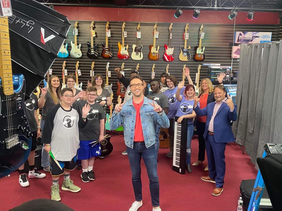 A live shot from TJ's Music in Fall River was included in the filming of Jon Jacob's feature segment on The Kelly Clarkson Show on May 19. 2022.