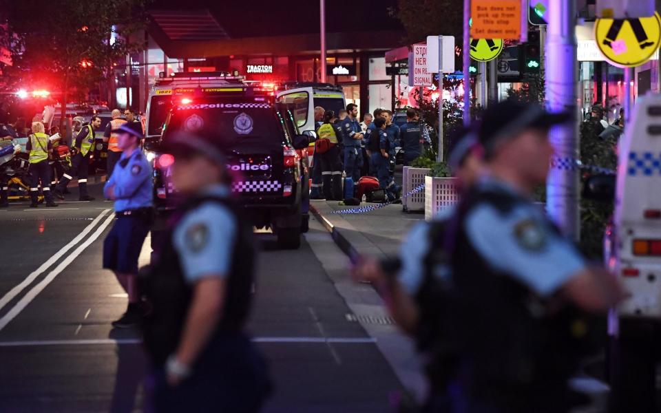 Emergency services operate at Bondi Junction