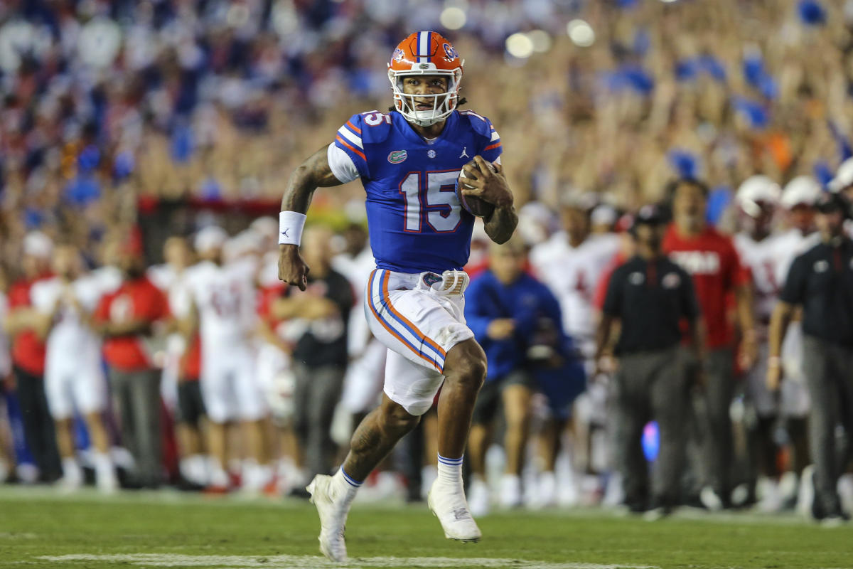 Anthony Richardson Leads Florida To Thrilling 29 26 Upset Victory Over No 7 Utah Yahoo Sports 