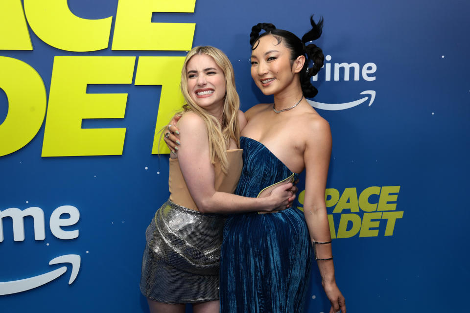 Emma Roberts and Poppy Liu