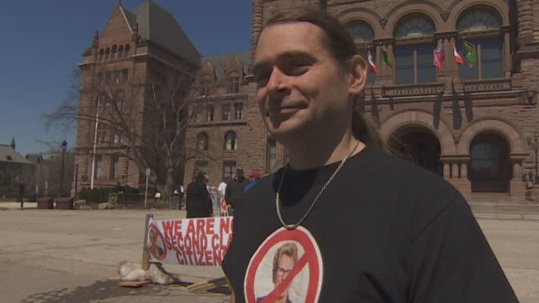 Dozens of auto workers protest new labour laws in Toronto