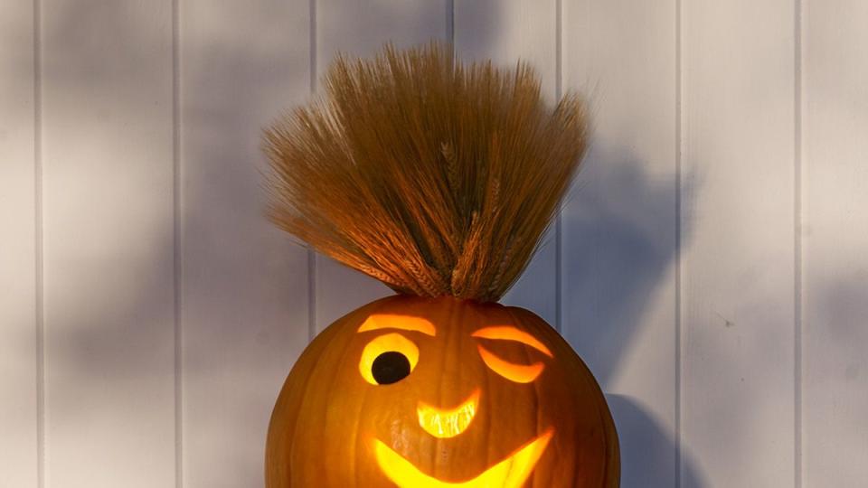 pumpkin carving ideas punk pumpkin