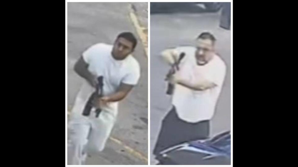 Houston Police Department shared photos of the suspects captured by surveillance camera. Houston Police Department.