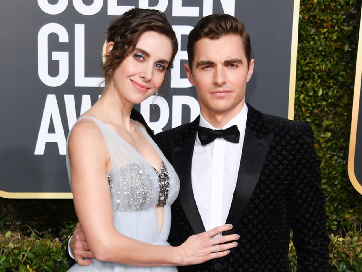 Alison Brie and Dave Franco attend the 76th Annual Golden Globe Awards held at The Beverly Hilton Hotel on January 06, 2019 in Beverly Hills, California