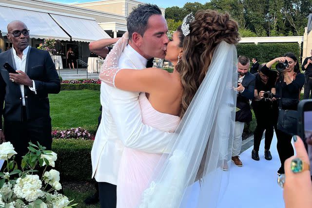 <p>Jill Zarin/instagram</p> Teresa Giudice and Louie Ruelas at 2022 wedding.