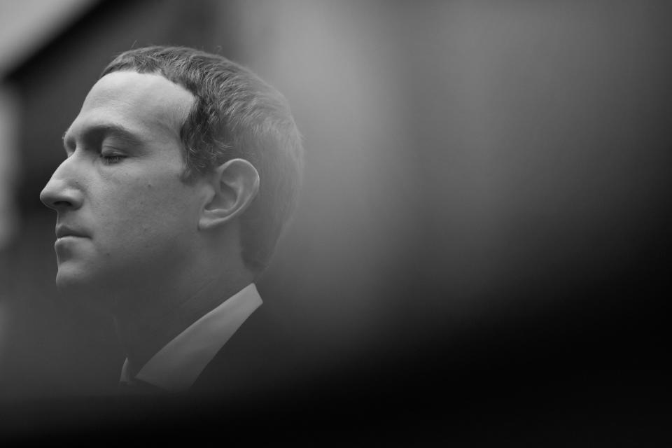 Mark Zuckerberg, director ejecutivo de Facebook, testifica ante el Comité de Servicios Financieros de la Cámara en Capitol Hill en Washington, el 23 de octubre de 2019. (Eric Thayer/The New York Times)