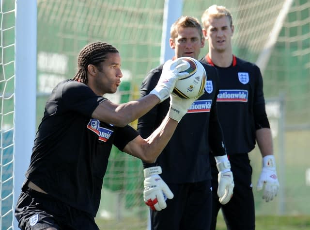 David James, left, welcomed competition for his England spot 
