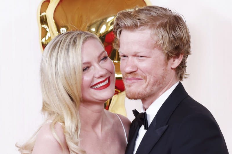 Kirsten Dunst (L) and Jesse Plemons attend the Academy Awards on March 10. File Photo by John Angelillo/UPI