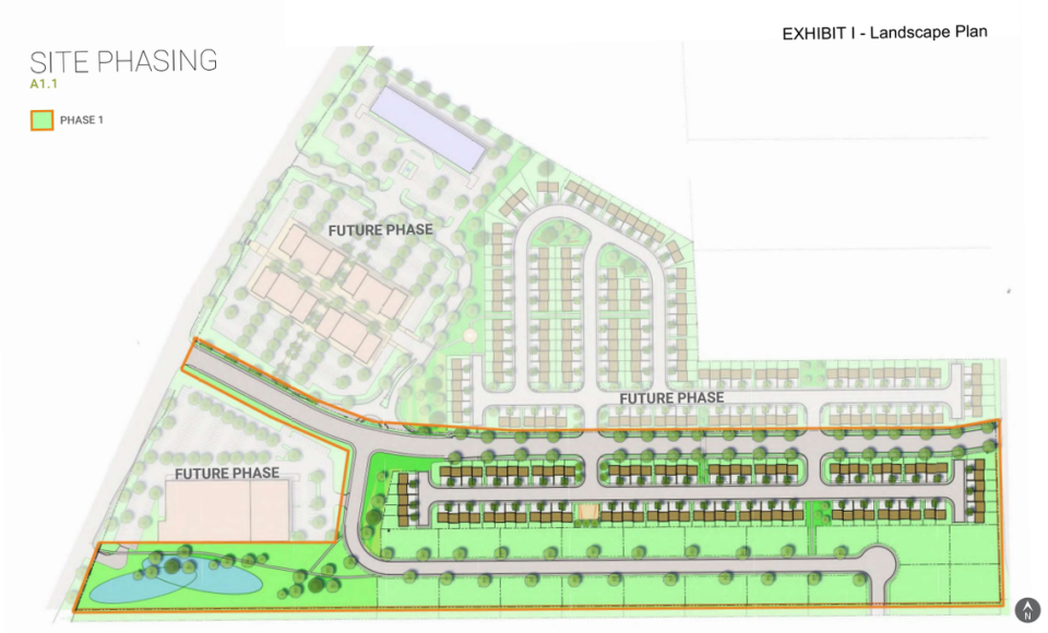 The Terraces at Queensgate includes connecting Queensgate Drive between Keene and Shockley roads and developing 18 homes and 98 townhomes.