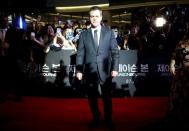 Actor Matt Damon poses for photographs on the red carpet event promoting his new film "Jason Bourne" in Seoul, South Korea July 8, 2016. REUTERS/Kim Hong-Ji - RTX2KBKY