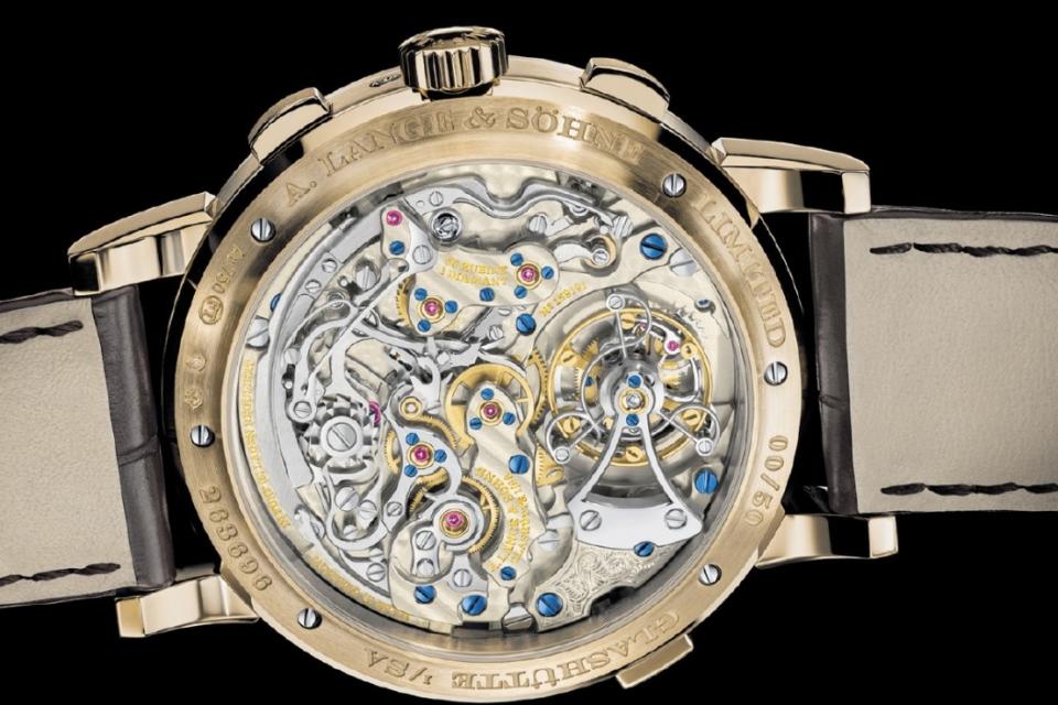 A. Lange & Söhne’s Datograph Perpetual Tourbillon Honeygold ‘Lumen’ (~€620,000) 