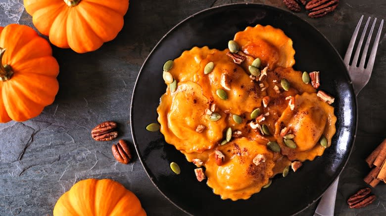 Pumpkin ravioli