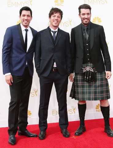 <p>Dan MacMedan/WireImage</p> Drew Scott, J.D. Scott and Jonathan Scott