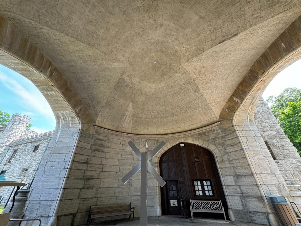 interior chamber of castle gould at sands point