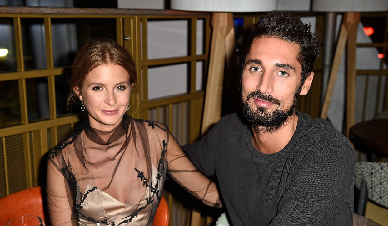 Millie Mackintosh and Hugo Taylor shared their gender reveal. (Photo by David M. Benett/Dave Benett/Getty Images)