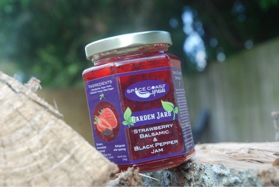 Spice up your morning toast with Strawberry Balsamic and Black Pepper Jam from Space Coast Spreads.