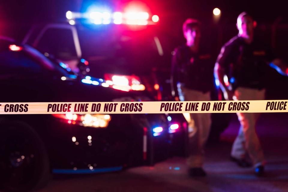 <p>Getty</p> Stock image of police tape